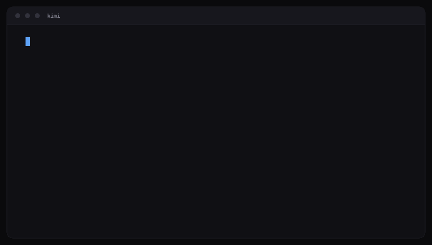 Kimi SEO /kimi-seo:seo command demo in Kimi Code terminal